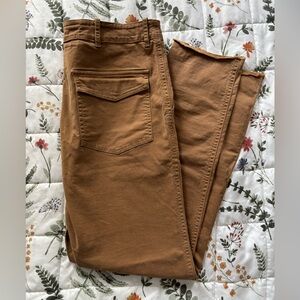 Nili Lotan Camel Fray Trousers